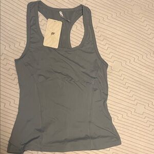 Fabletics grey racer back tank top NWT